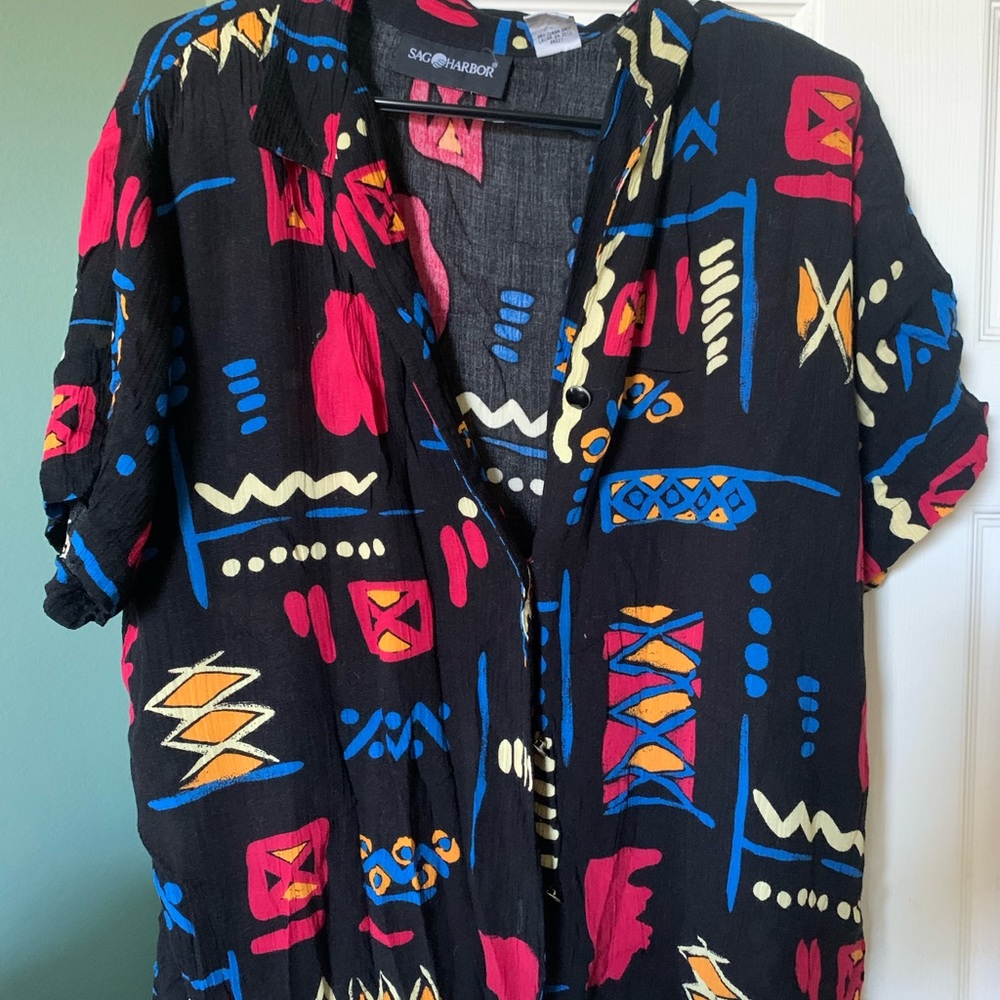 Thrifted vintage blouse